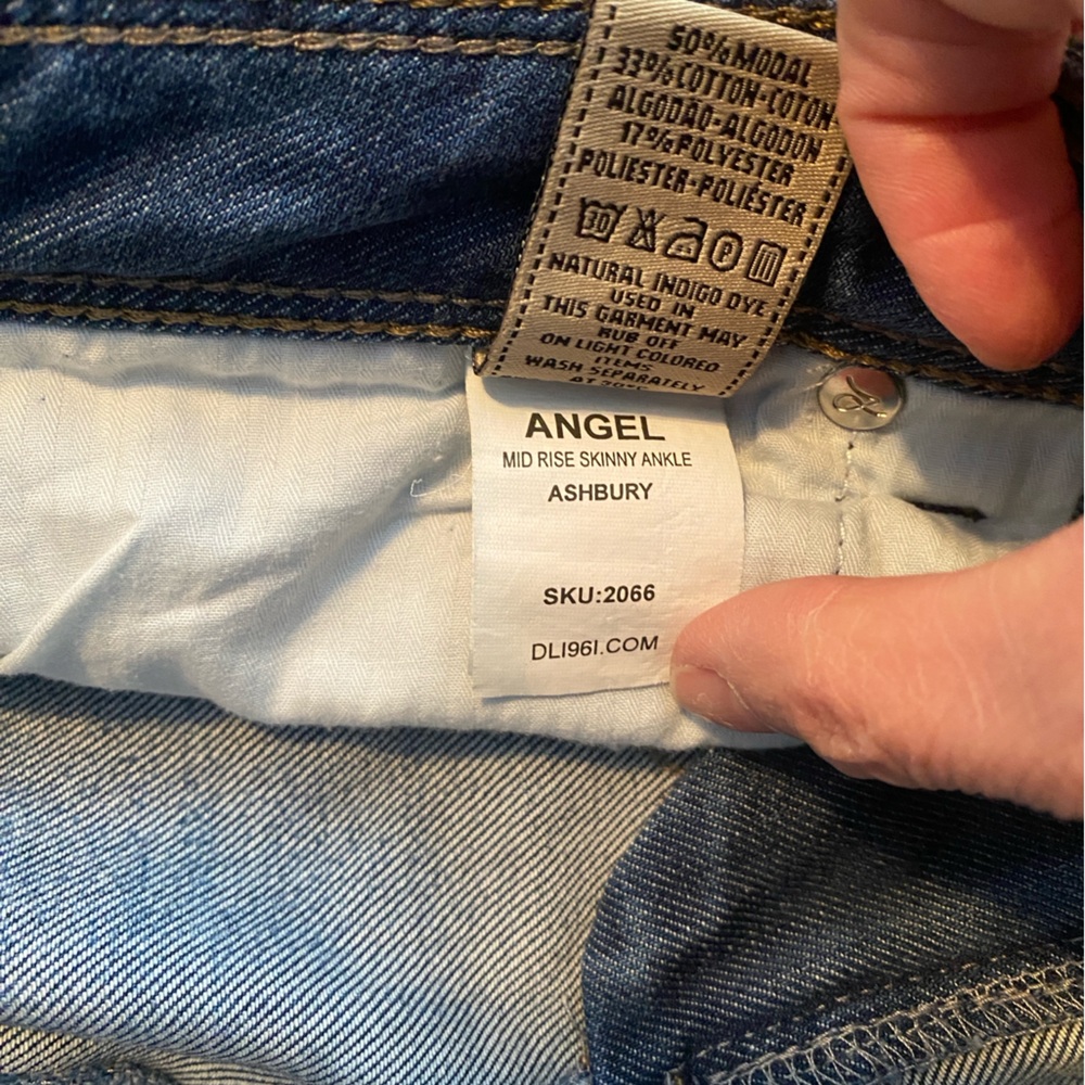 DL1961 WOMEN’s ANGEL MID RISE skinny jeans 4WAY STRETCH , 360 COMFORT - Picture 11 of 15